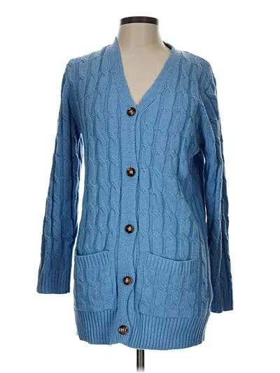 Pre-owned Unbranded Cardigan Sweater In Blue