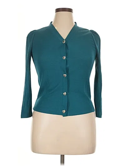 Pre-owned Unbranded Cardigan Sweater In Blue