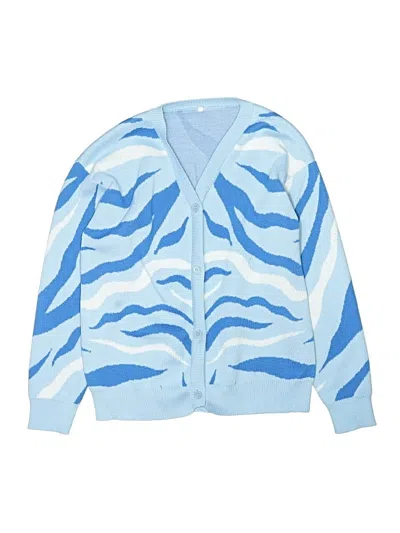 Pre-owned Unbranded Kids' Cardigan Sweater In Blue