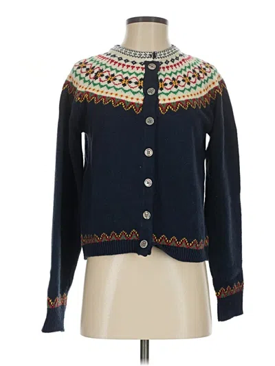 Pre-owned Unbranded Cardigan Sweater In Blue
