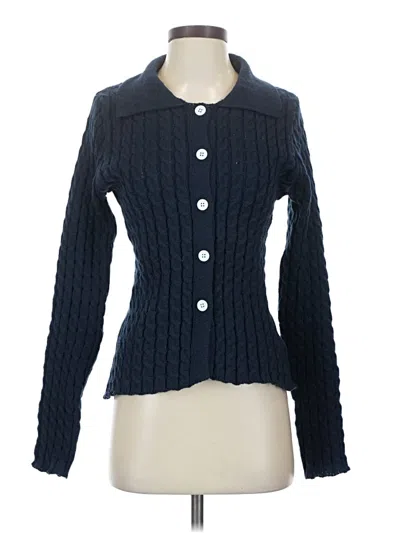 Pre-owned Unbranded Cardigan Sweater In Blue