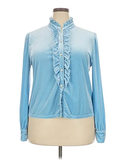 Pre-owned Unbranded Cardigan Sweater In Blue
