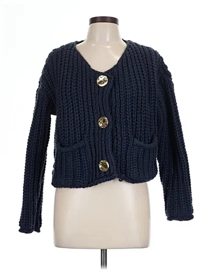 Pre-owned Unbranded Cardigan Sweater In Blue