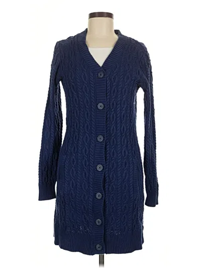 Pre-owned Unbranded Cardigan Sweater In Blue
