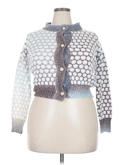 Pre-owned Unbranded Cardigan Sweater In Blue