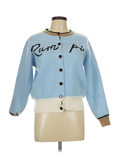 Pre-owned Unbranded Cardigan Sweater In Blue