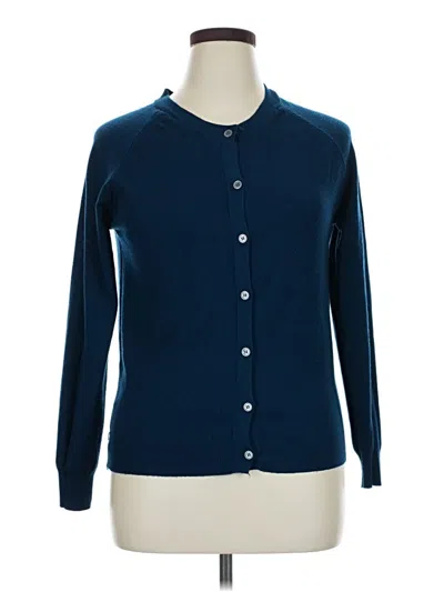 Pre-owned Unbranded Cardigan Sweater In Blue