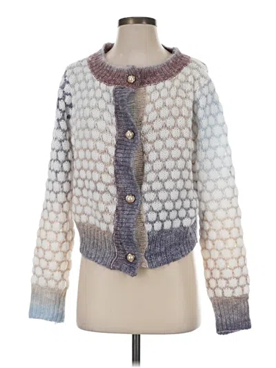 Pre-owned Unbranded Cardigan Sweater In Blue