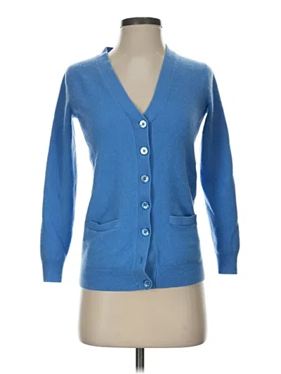 Pre-owned Unbranded Cardigan Sweater In Blue