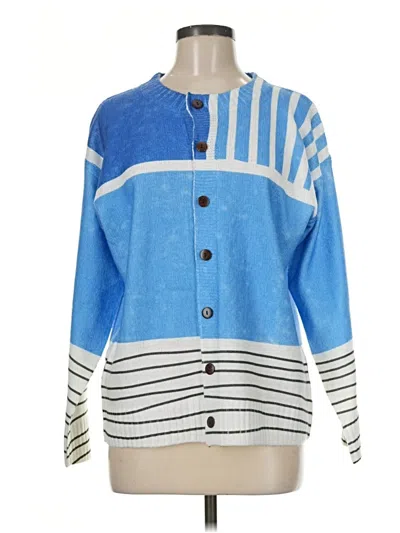 Pre-owned Unbranded Cardigan Sweater In Blue