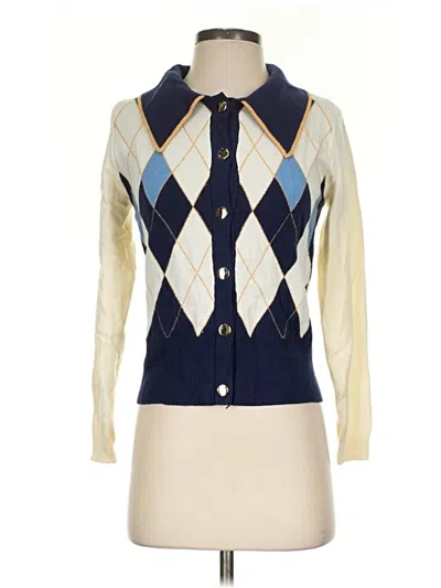 Pre-owned Unbranded Cardigan Sweater In Blue