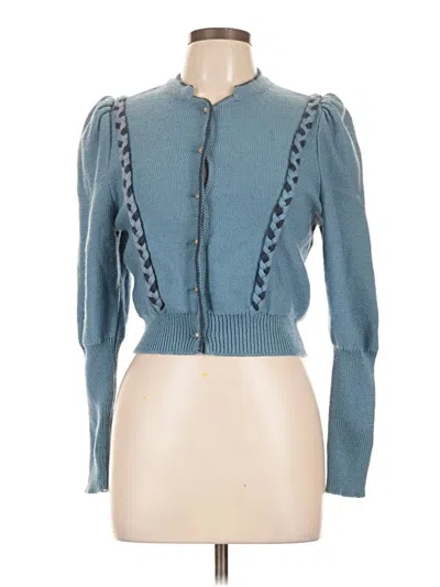 Pre-owned Unbranded Cardigan Sweater In Blue