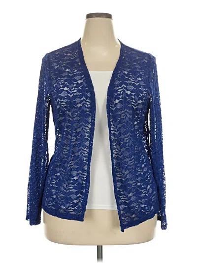 Pre-owned Unbranded Cardigan Sweater In Blue