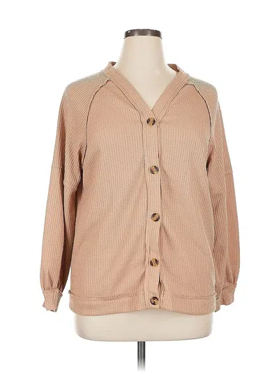 Pre-owned Unbranded Cardigan Sweater In Brown