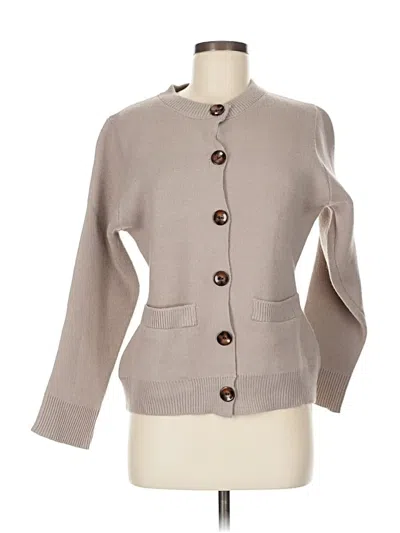 Pre-owned Unbranded Cardigan Sweater In Brown