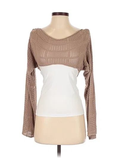 Pre-owned Unbranded Cardigan Sweater In Brown