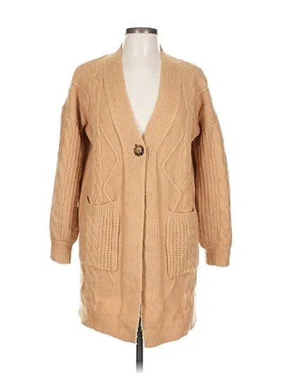 Pre-owned Unbranded Cardigan Sweater In Brown