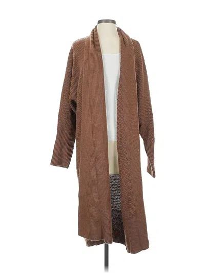 Pre-owned Unbranded Cardigan Sweater In Brown