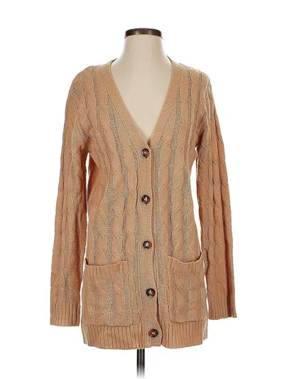 Pre-owned Unbranded Cardigan Sweater In Brown