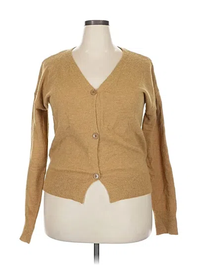 Pre-owned Unbranded Cardigan Sweater In Brown