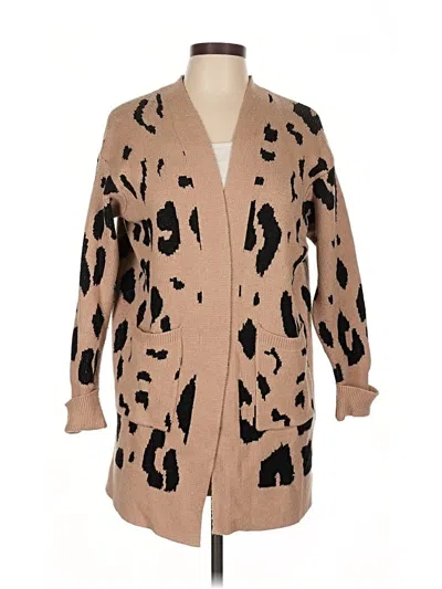 Pre-owned Unbranded Cardigan Sweater In Brown