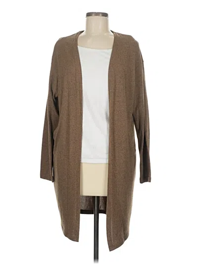 Pre-owned Unbranded Cardigan Sweater In Brown