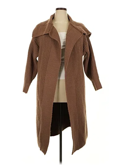 Pre-owned Unbranded Cardigan Sweater In Brown