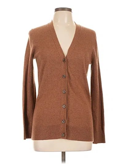 Pre-owned Unbranded Cardigan Sweater In Brown