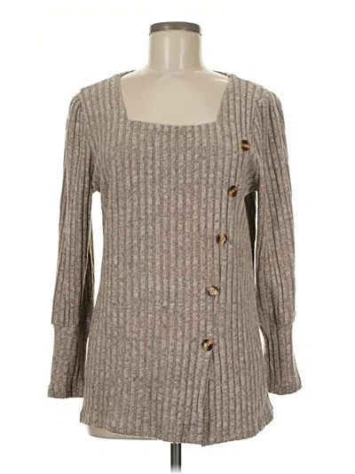 Pre-owned Unbranded Cardigan Sweater In Brown