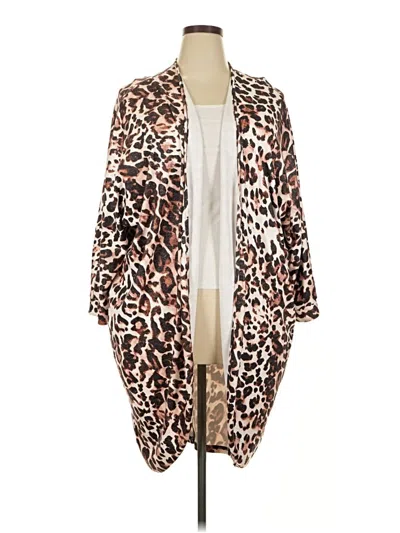 Pre-owned Unbranded Cardigan Sweater In Brown