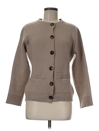 Pre-owned Unbranded Cardigan Sweater In Brown