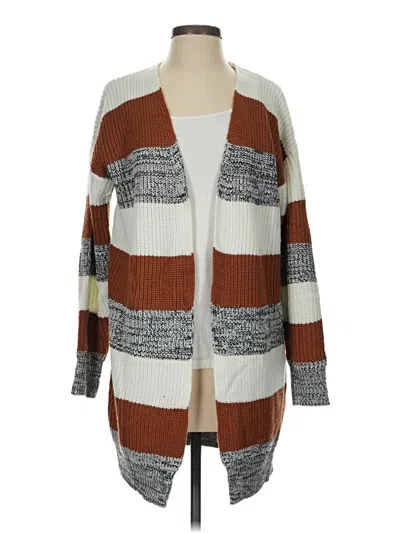 Pre-owned Unbranded Cardigan Sweater In Brown