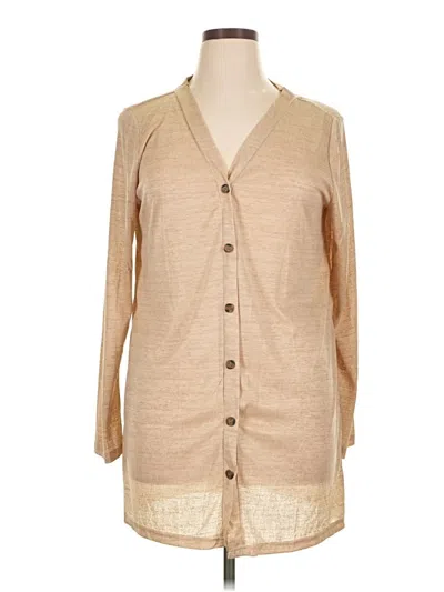 Pre-owned Unbranded Cardigan Sweater In Brown