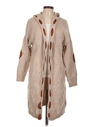 Pre-owned Unbranded Cardigan Sweater In Brown