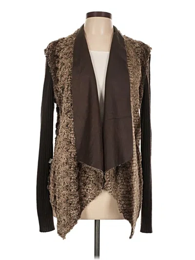 Pre-owned Unbranded Cardigan Sweater In Brown