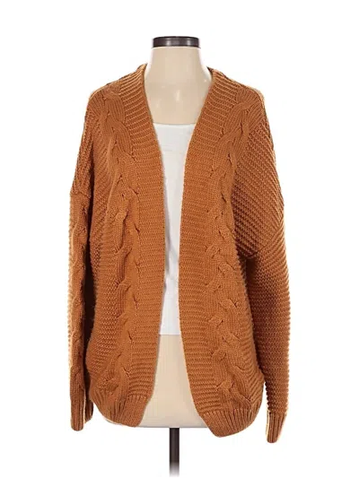 Pre-owned Unbranded Cardigan Sweater In Brown