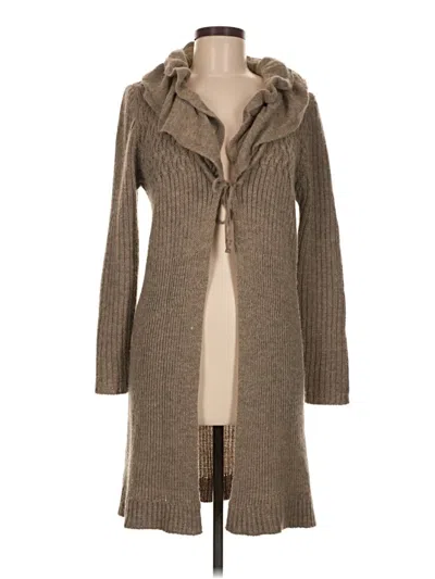 Pre-owned Unbranded Cardigan Sweater In Brown