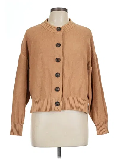 Pre-owned Unbranded Cardigan Sweater In Brown