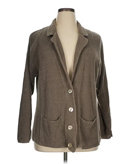Pre-owned Unbranded Cardigan Sweater In Brown