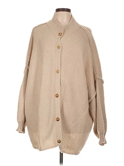 Pre-owned Unbranded Cardigan Sweater In Brown