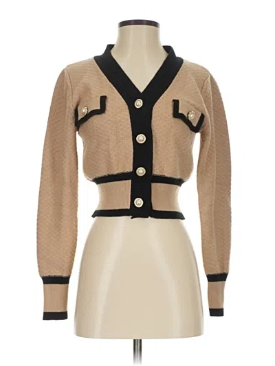Pre-owned Unbranded Cardigan Sweater In Brown