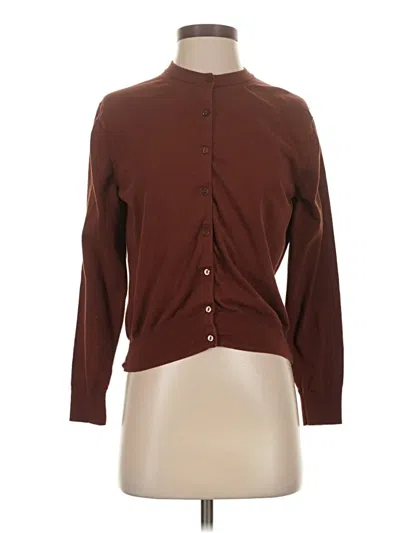 Pre-owned Unbranded Cardigan Sweater In Brown