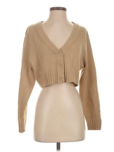 Pre-owned Unbranded Cardigan Sweater In Brown