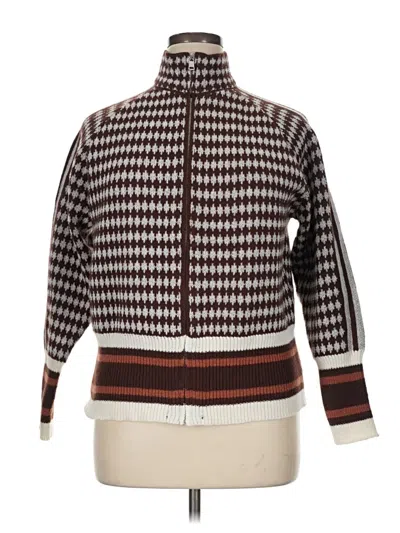 Pre-owned Unbranded Cardigan Sweater In Brown