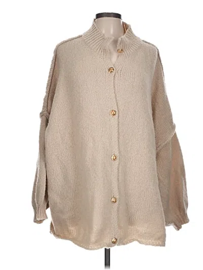 Pre-owned Unbranded Cardigan Sweater In Brown