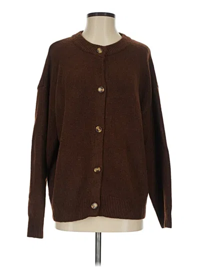 Pre-owned Unbranded Cardigan Sweater In Brown