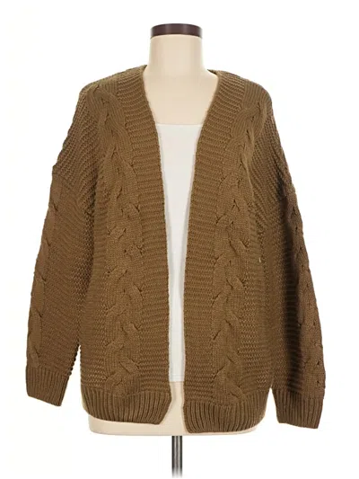 Pre-owned Unbranded Cardigan Sweater In Brown