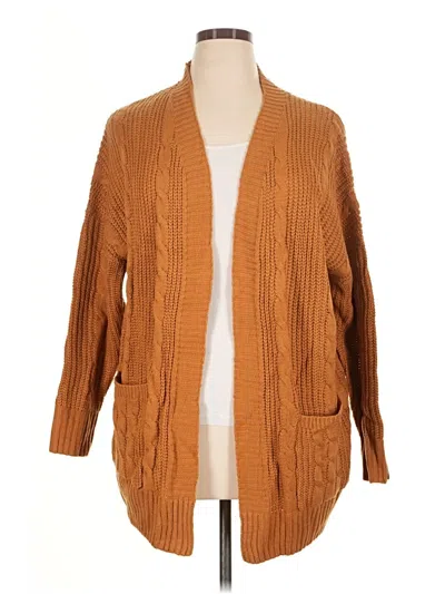 Pre-owned Unbranded Cardigan Sweater In Brown