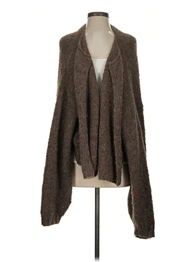 Pre-owned Unbranded Cardigan Sweater In Brown