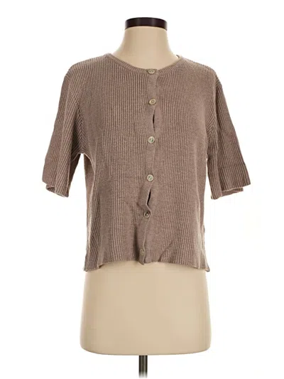 Pre-owned Unbranded Cardigan Sweater In Brown